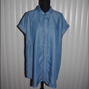 Eloquii Chambray Denim Shirt